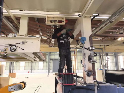 安裝完成后的配置 紙板生產(chǎn)線基本安裝完成,動(dòng)力系統(tǒng)完成后即將試產(chǎn)